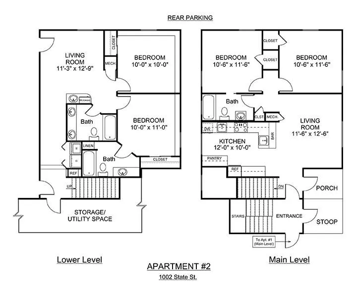 1002 State St Apt 2 Lower Level and Main Level