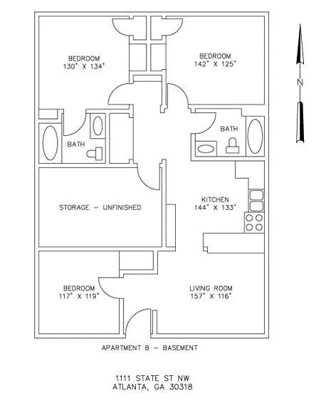 1111 State St Lower Level Floor Plan