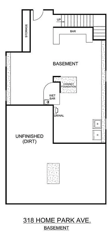 318 Home Park Main Level Floor Plan