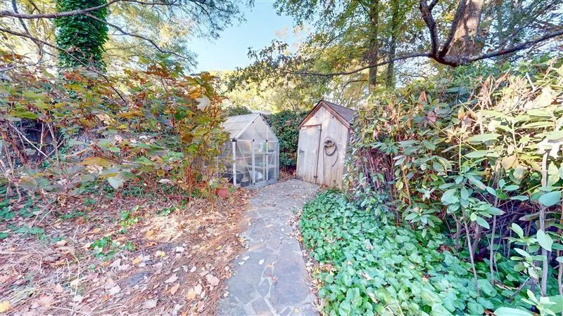 Hidden Greenhouse & Storage Shed