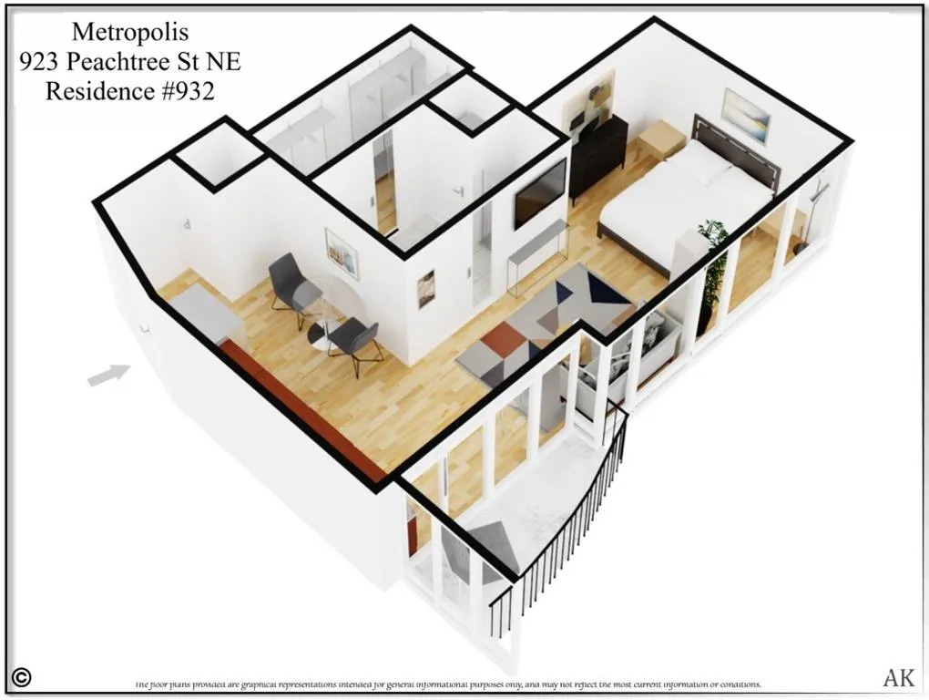 Atlanta, Georgia 30309, 1 Bedroom Bedrooms, ,1 BathroomBathrooms,Residential,For Sale,7605766