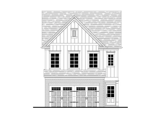 Architectural Drawing, Front Elevation. Illustrating the exterior design of the property