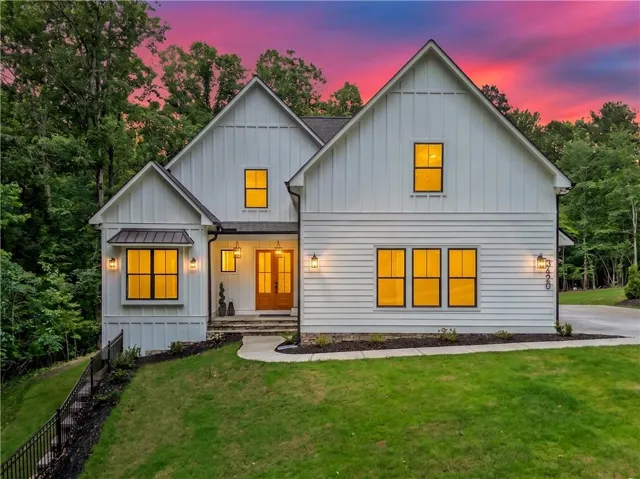 Beautiful Twilight picture of the stunning New Construction home