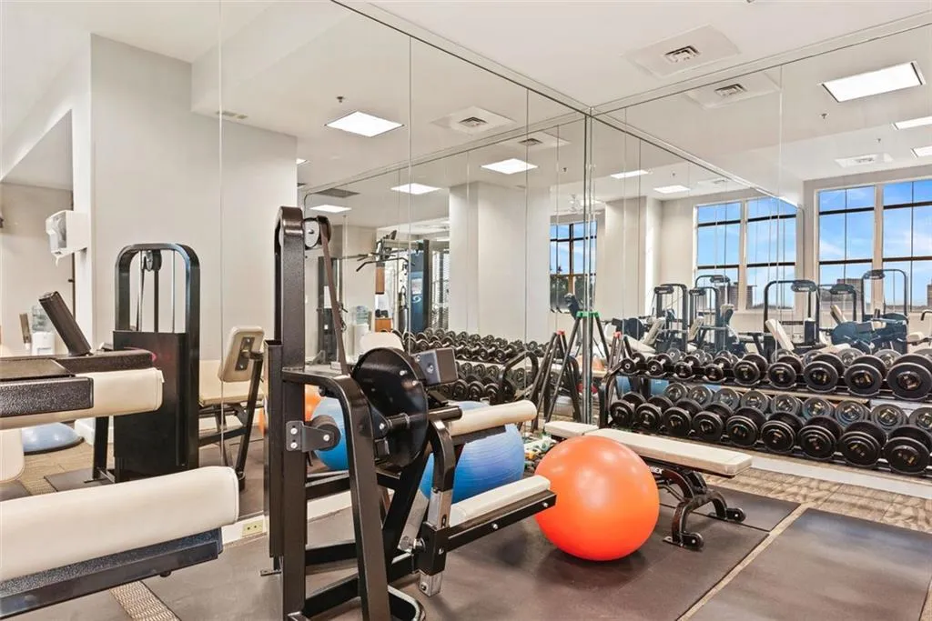 Lots of free weights...