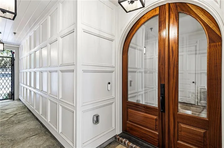 Arched front entry