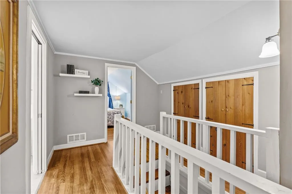 Stairway to the upper level