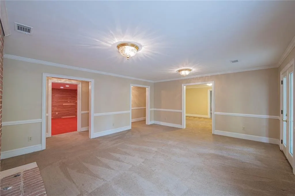BASEMENT MEDIA ROOM.