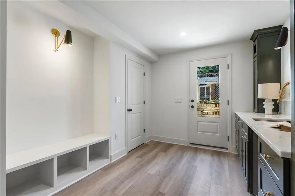 Terrace level exterior door