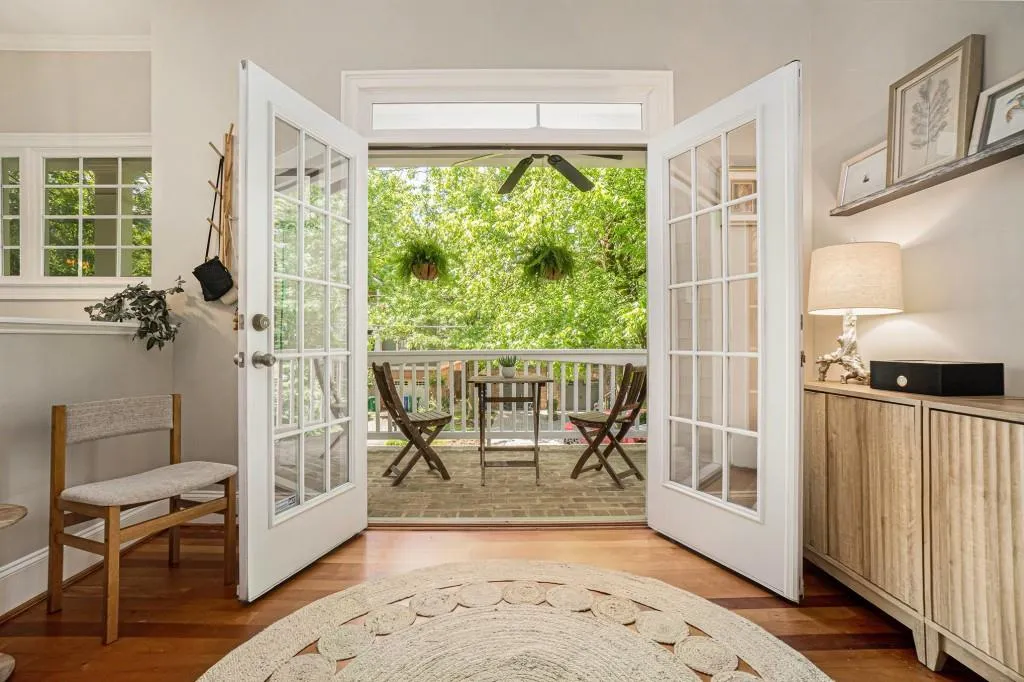 French Doors that open to the Front Porch ideal for entertaining