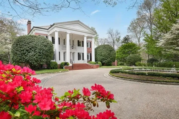Magnolia Hill, Circa 1930's, with spring azaleas.
