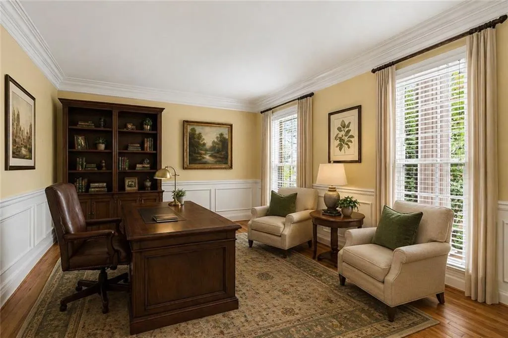 Formal Living Room / Home Office Virtually Staged