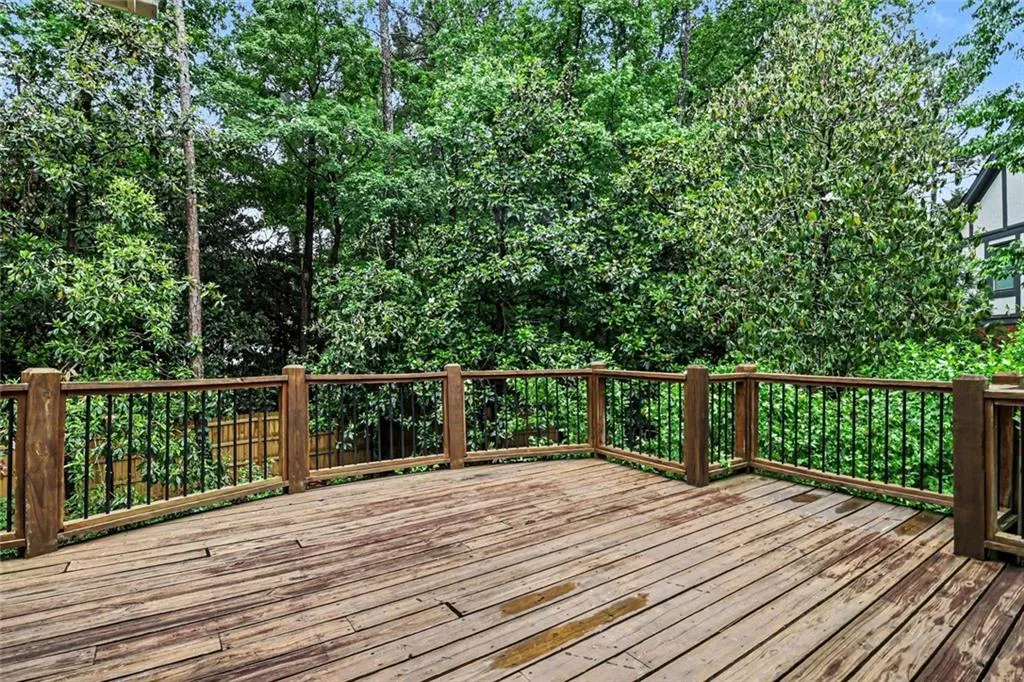 Large Deck Overlooking Backyard