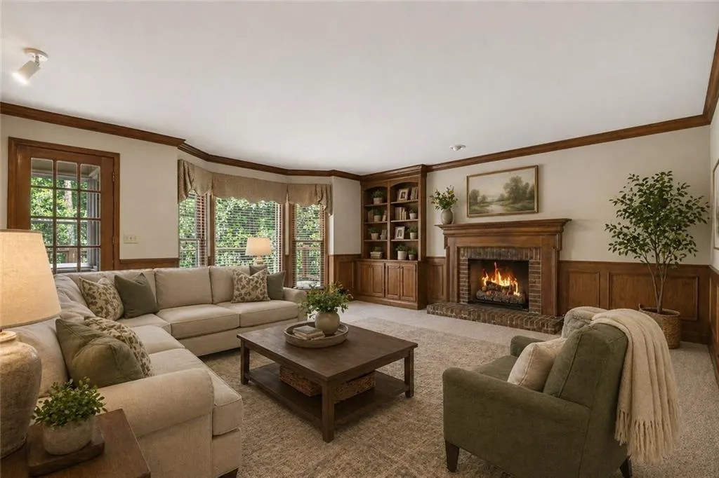 Family Room Virtually Staged