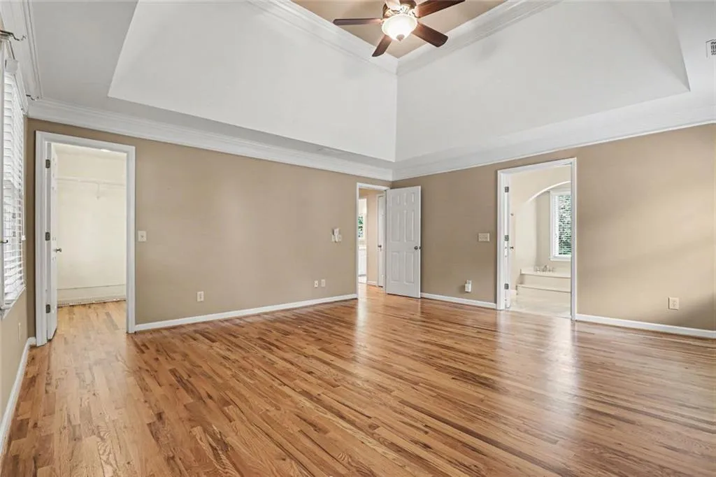 Oversized Primary Suite with Beautiful Trey Ceiling