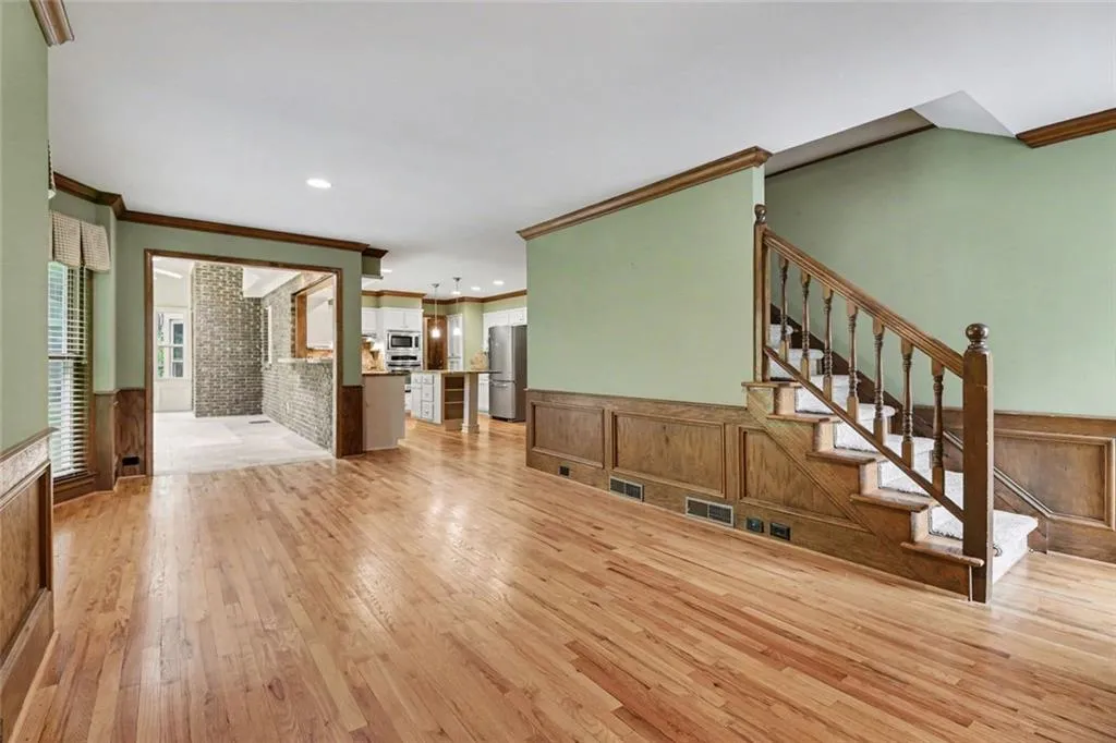 Keeping Room/Office Open to Kitchen & Sunroom
