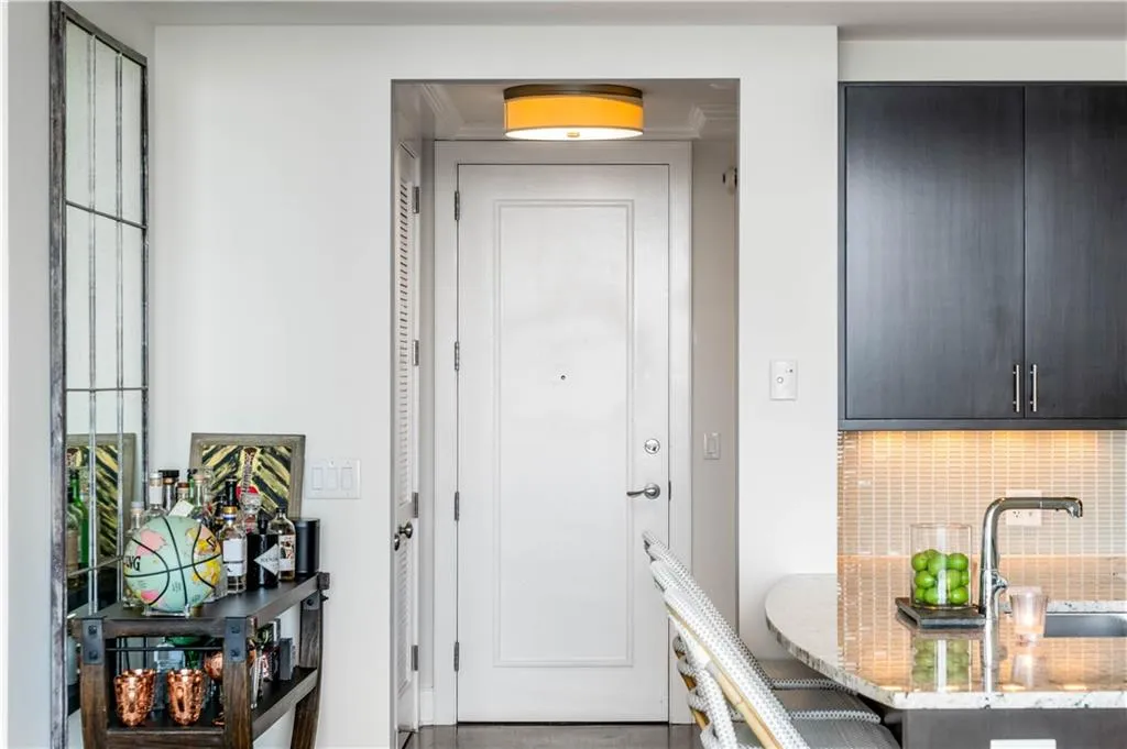 Entryway with a sink