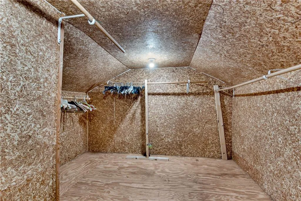 Large cedar closet in attic