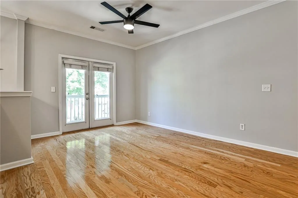 French doors leading to a balcony