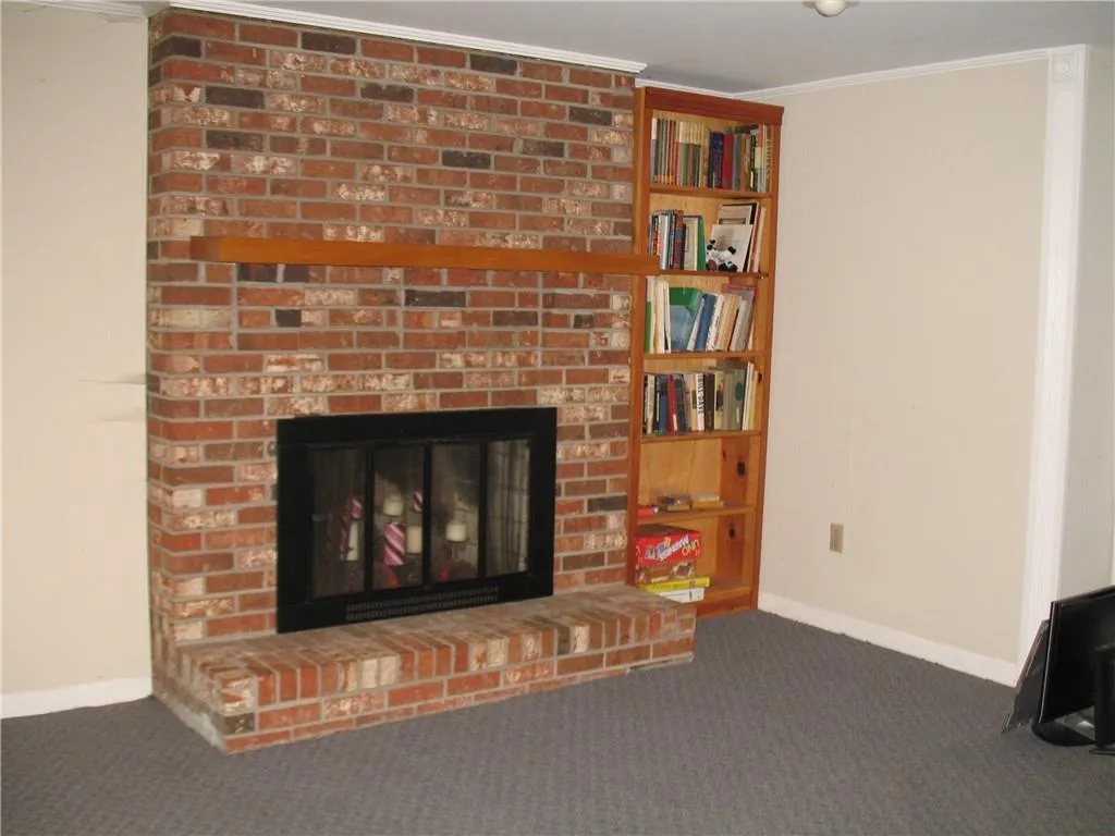 Terrace level fireplace