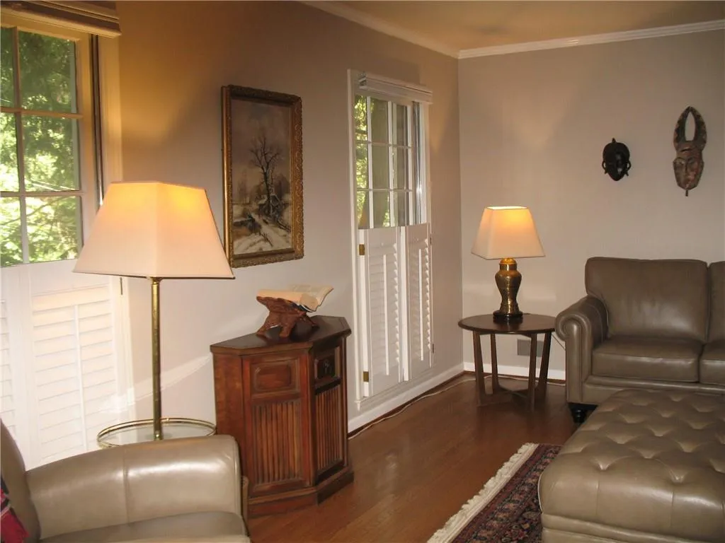 Formal living room or study on main level of house
