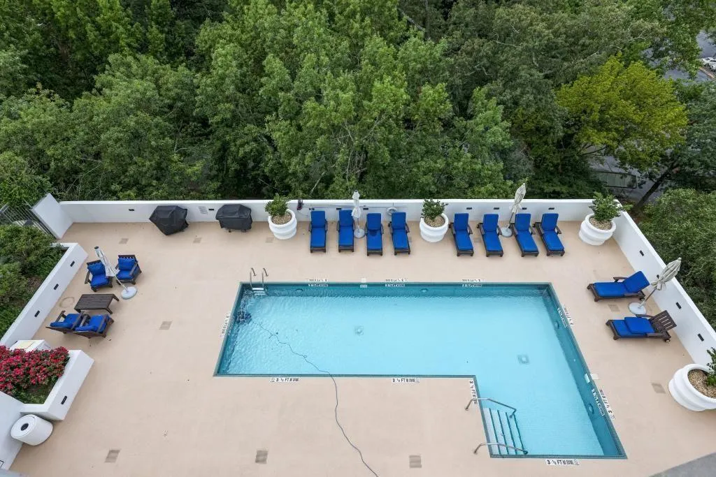 View of pool