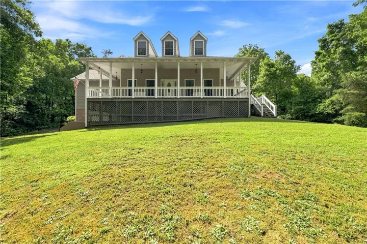 Custom-built home on nearly 7 acres.