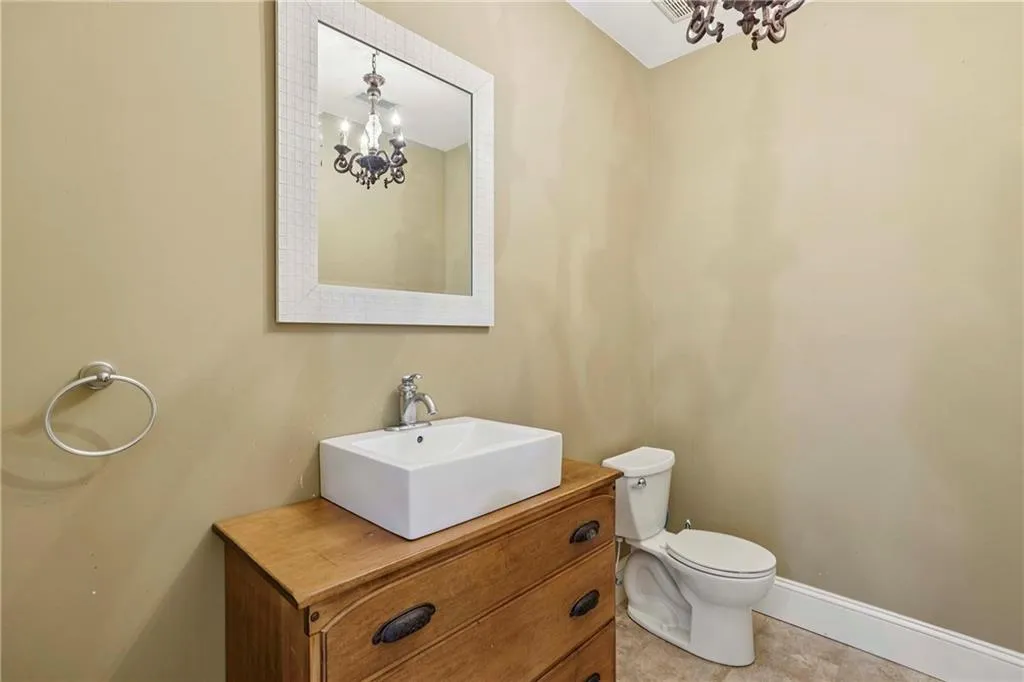 Half bath in the basement