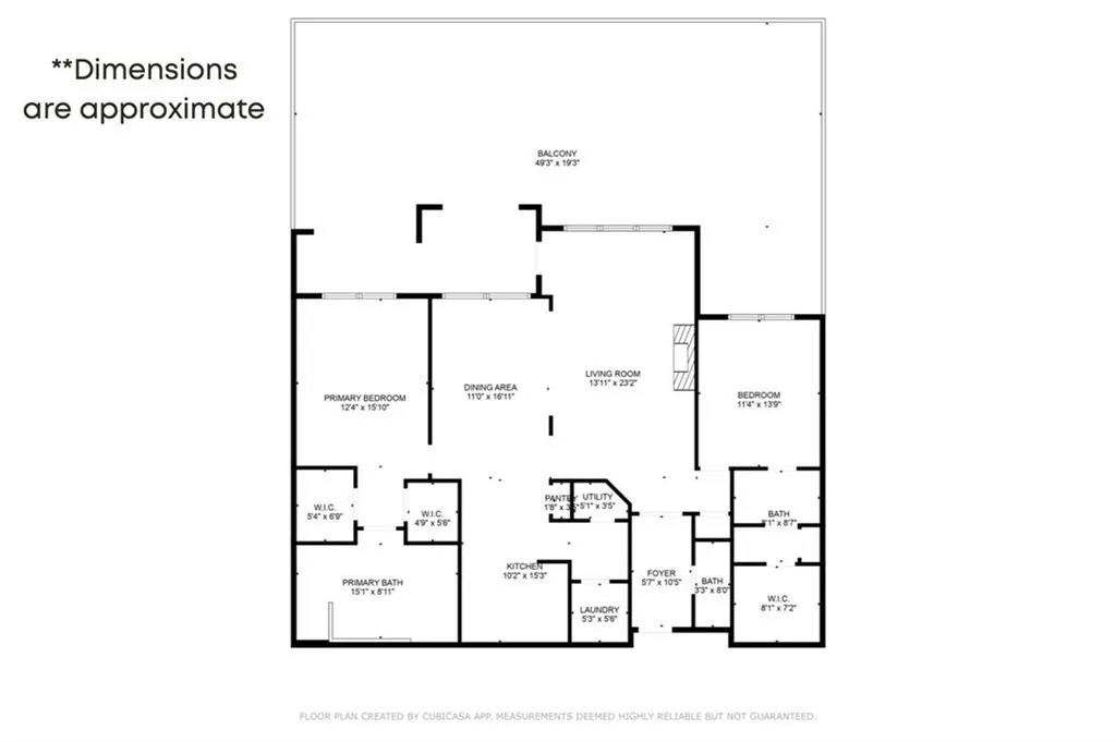 Floor dimensions are approximate.