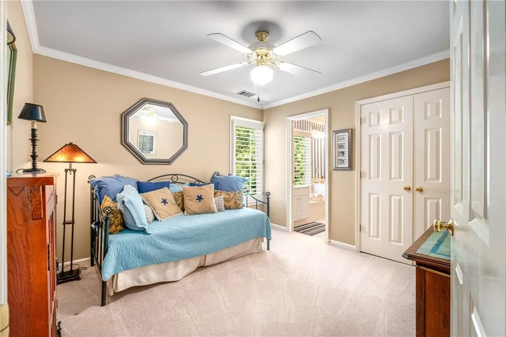 4 bedrooms are privately located on the upper floor