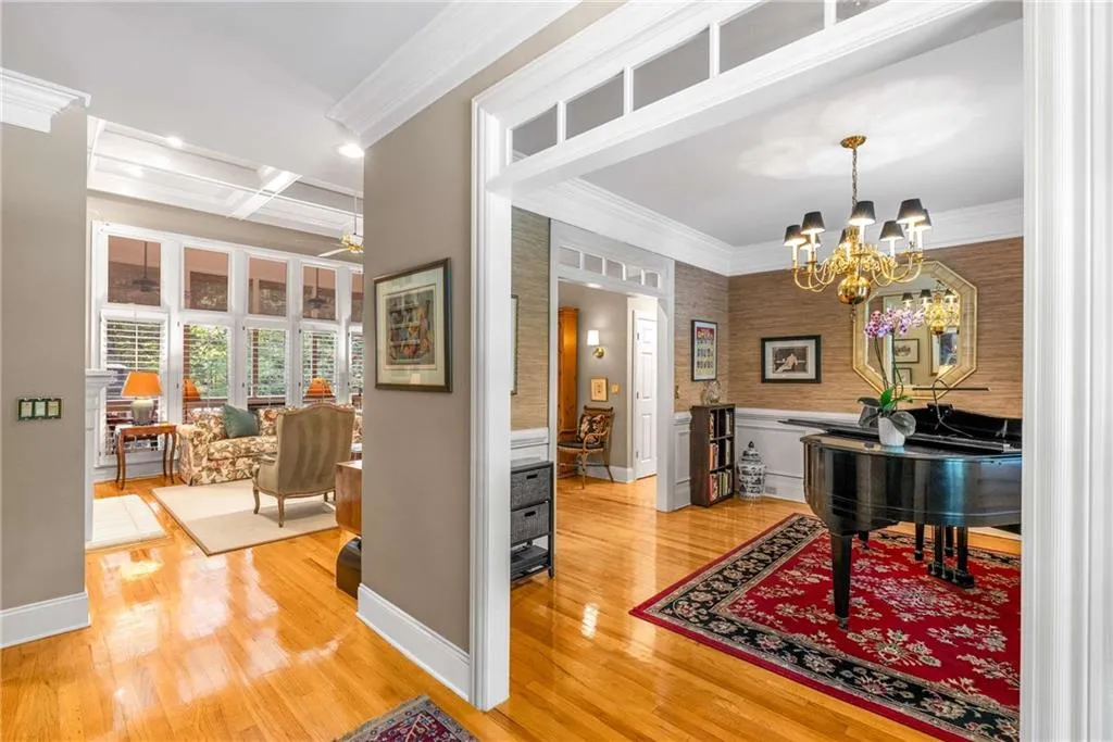 Welcoming entrance foyer with a coat closet