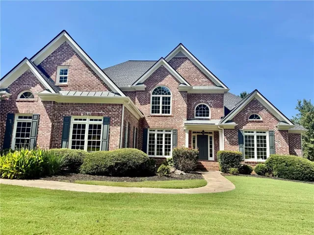 Brick exterior with multiple gables