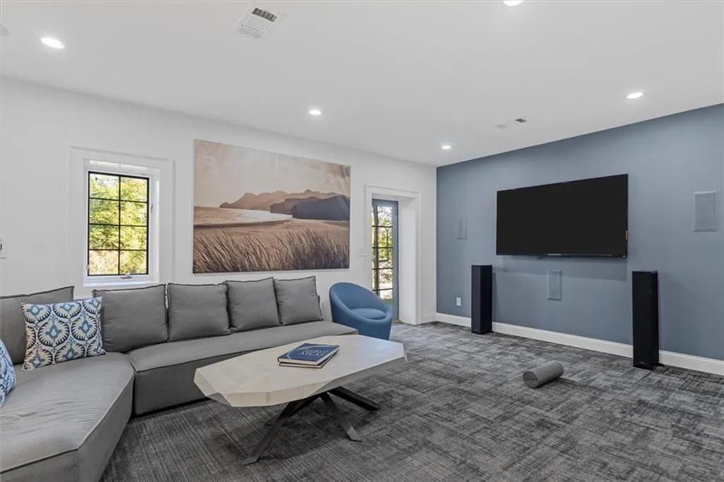 Terrace level media room