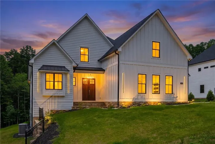 Stunning Twilight of the New Construction home