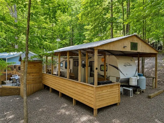 Welcome to RV living with this dual set up double lot!