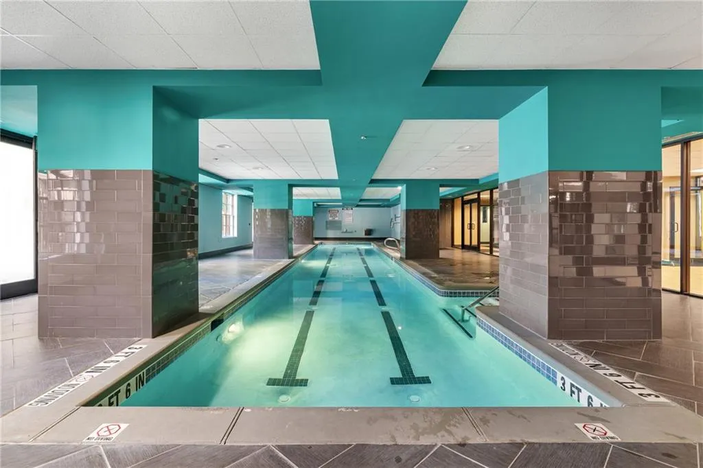 View of indoor pool