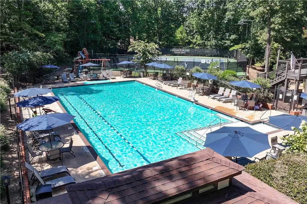 View of pool