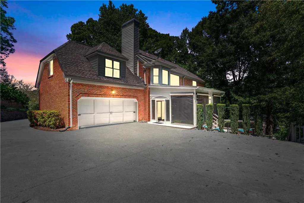 Property exterior at dusk