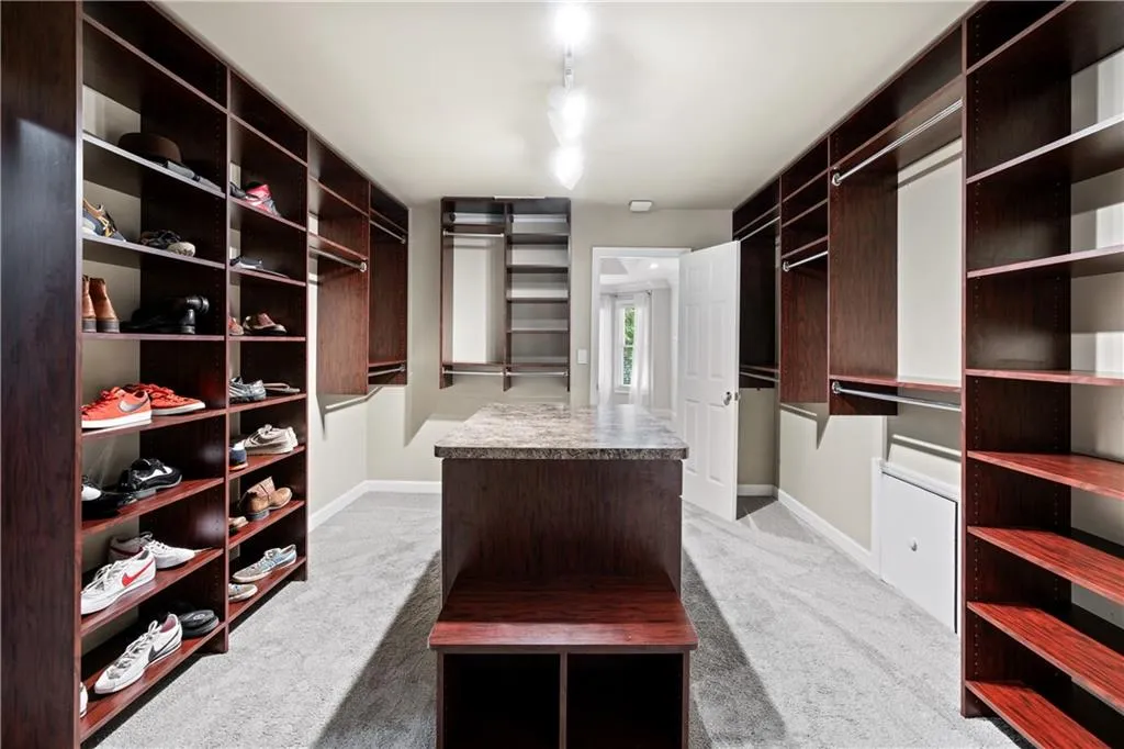 Custom walk-in primary closet