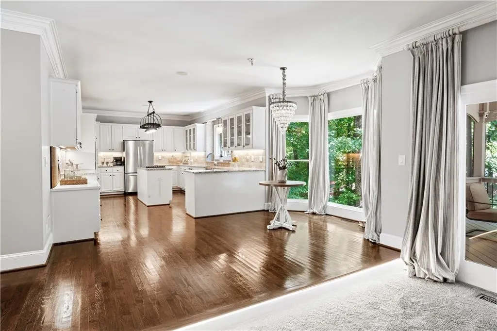Open to family room