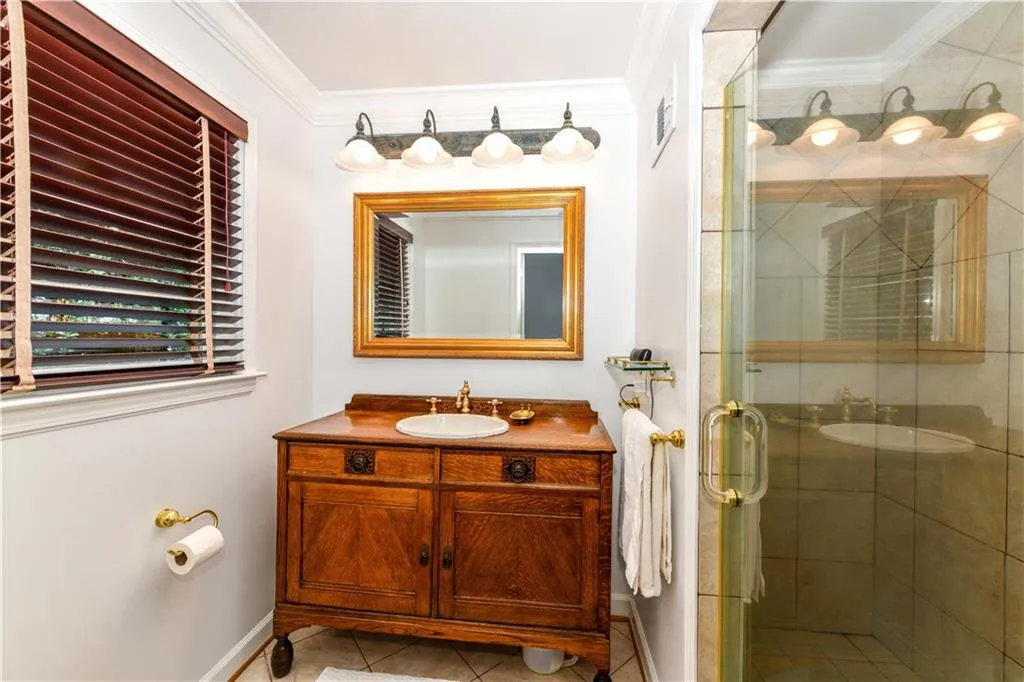 Bathroom with a shower