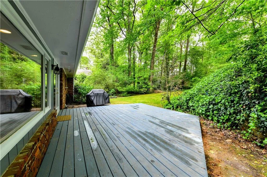 Wooden deck
