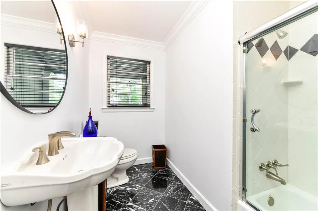 Hallway bathroom