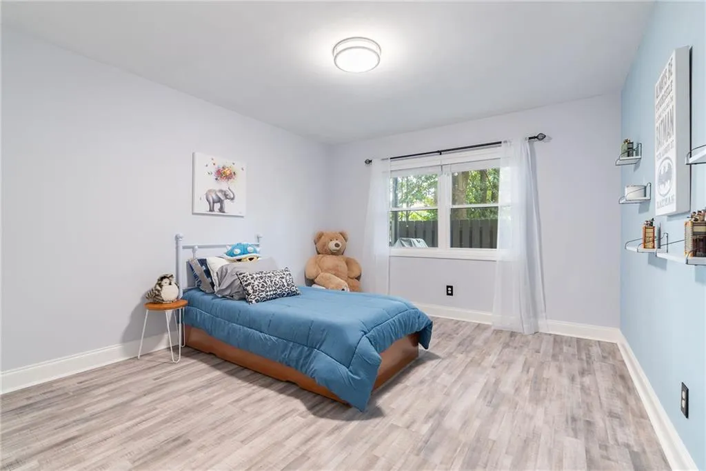 Bedroom featuring light wood-type flooring