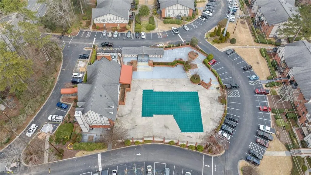 Birds eye view of property