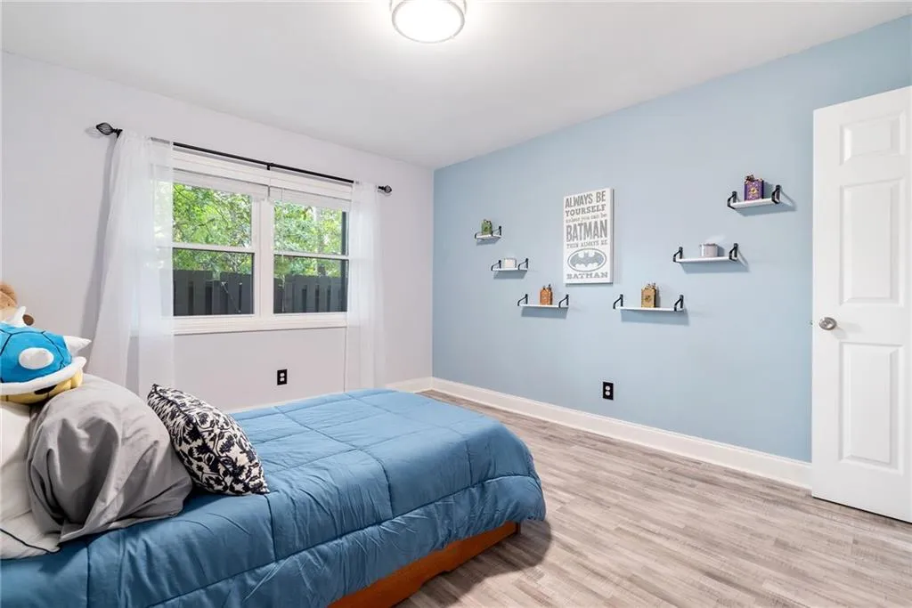 Bedroom featuring light hardwood / wood-style floors