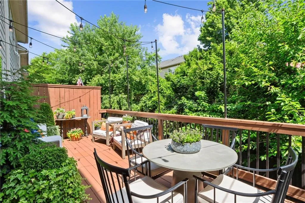 The back deck even offers a gas line hook up for your grill and ample space for both seating and dining area