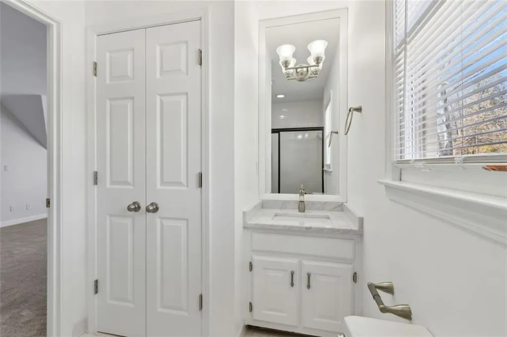 Guest Suite with carrara marble vanity