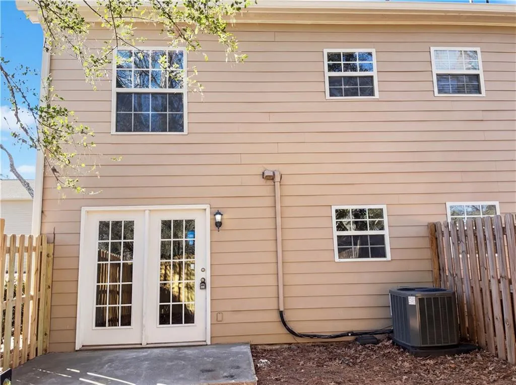 Back of property