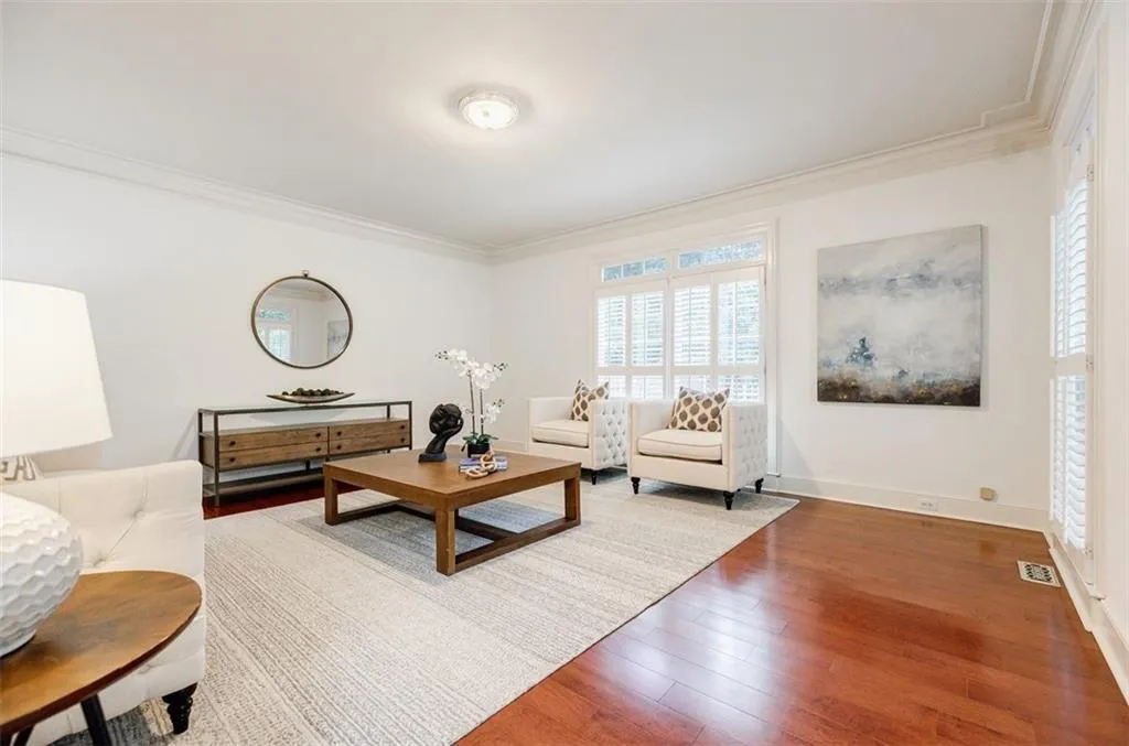 Great room is perfect space for a basement type room for entertainment/play/work!
