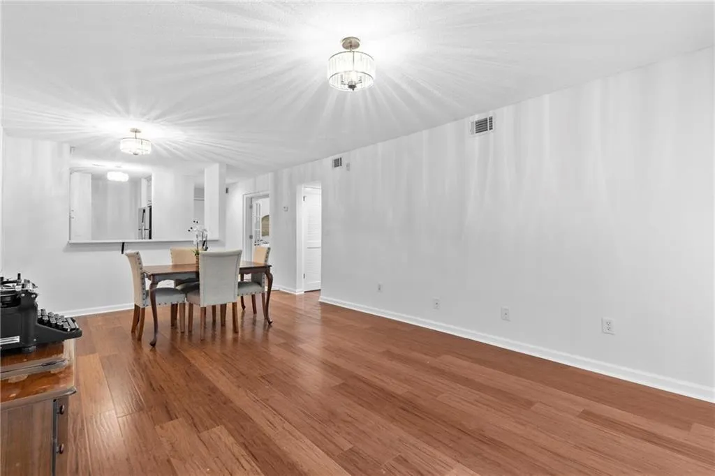 Open concept dining and living room
